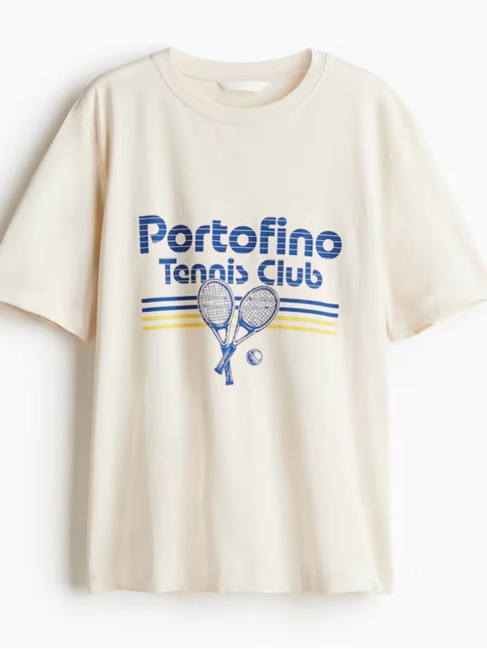 H&M Portofino Tennis Club Graphic Tee, Size M